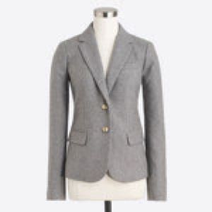 J. Crew blazer in gray wool, classic fit